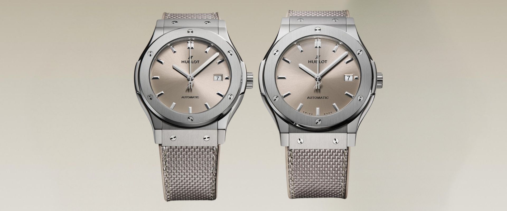 hublot classic fusion essential taupe