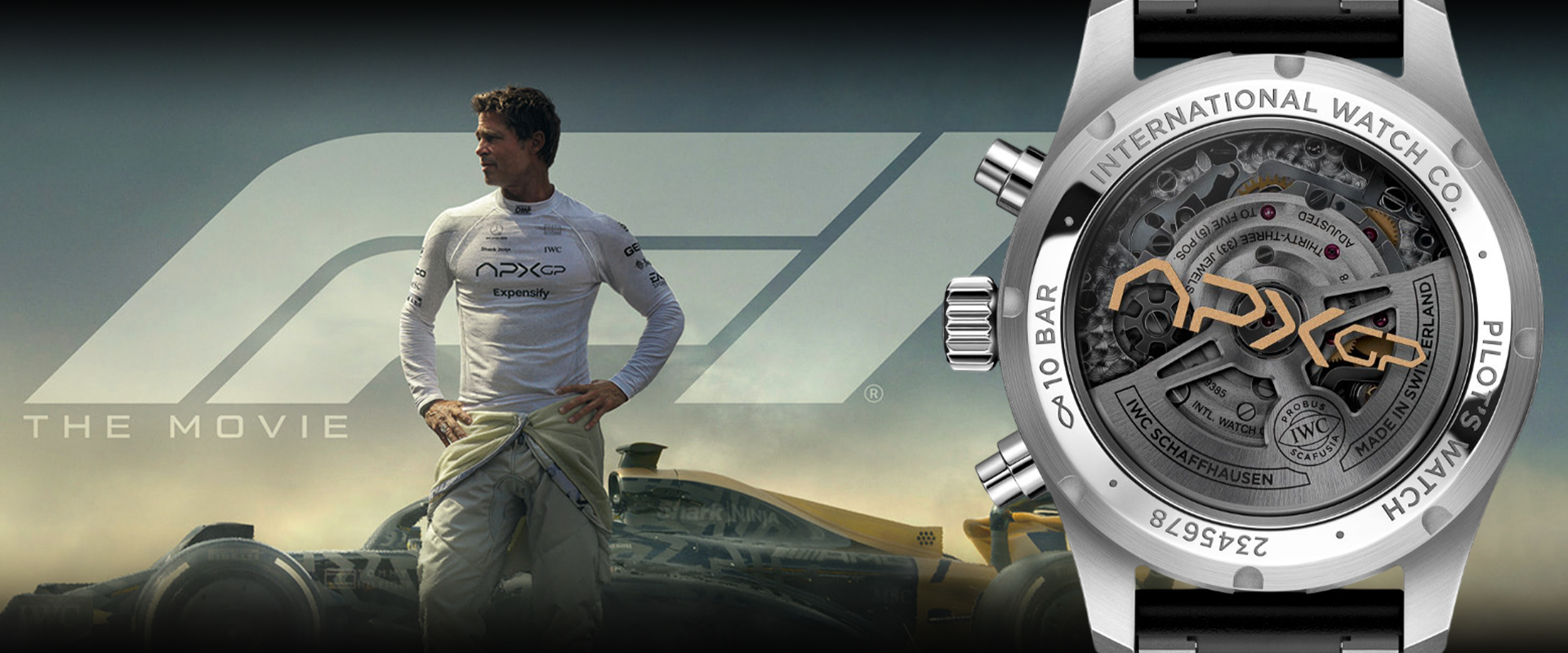 IWC firma il tempo cinematografico di Brad Pitt in F1